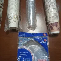 قاشق چنگال پیش دستی لیوان سفره یک‌بار مصرف|ظروف نگهدارنده، پلاستیکی، یک‌بارمصرف|تهران, آهنگ|دیوار