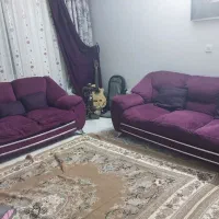 یه دست مبل ۶ نفره کارکرده به همراه عسلی
