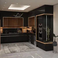کابینت آشپزخانه/مشکی و چوب/مات/۷روزه/|مصالح و تجهیزات ساختمان|تهران, پاسداران|دیوار