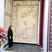 فرش جردن ۱۲۷۰ شانه تراکم ۴۵۰۰ رنگ کرم ۱۲ متری