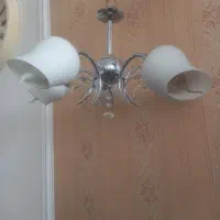 لوستر ۵ شاخه وارداتی سالم|لوستر و چراغ آویز|مشهد, نیروی هوایی|دیوار