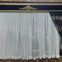 «پرده سفید و سیاه کلاسیک اروپایی دست دوم