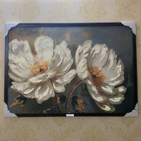 تابلو رزین و چوبی نور دار