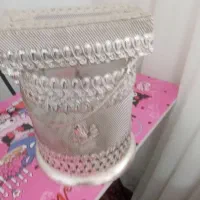 سطل آشغال و جا دستمال کاغذی سیلور در حدنو