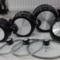 سرویس قابلمه و تابه ۸ تکه آلومینیمی