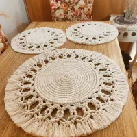 فروش رومیزی مکرومه دستبافت سفارشی|پرده، رانر، رومیزی|تهران, آهنگ|دیوار