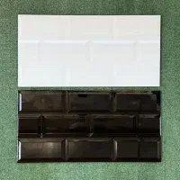 سرامیک بین کابینتی طرح آجر 60×30 سفید و مشکی براق