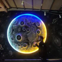 تابلو ماه|تابلو، نقاشی، عکس|نیشابور, گمنام غربی|دیوار