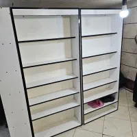 ۷ عدد قفسه و کمد زیرش در حد نو