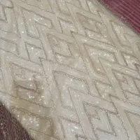 پارچه مجلسی شیری بژ شیک