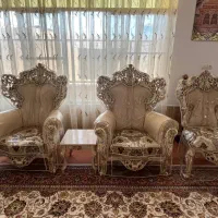 مبلمان و تخت سلطنتی|مبلمان خانگی و میز عسلی|خمینی‌شهر, |دیوار