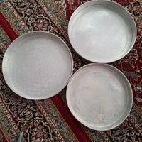 ۳ تا سینی باقلوای و۳ سینی بزرگ ویکی سینی استیل|ظروف سرو و پذیرایی|تهران, عباسی|دیوار