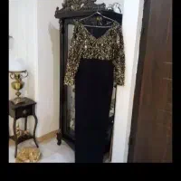 پیراهن مجلسی پولک دوزی شده،ازسایز 44 تا 50 میخوره