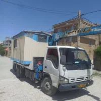 جرثقیل کفی دار جهت حمل کانکس تیرچه ماشین وغیره|خدمات حمل و نقل|یاسوج, |دیوار