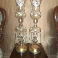 شمعدان لاله طلا کوب سایز بزرگ