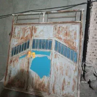 در آهنی خانه ماشین رواندازه دونیم ودوبیست وپنچ