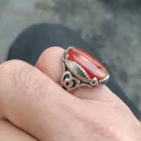 انگشتر نقره سنگین قدیمی