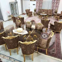مبل کلاسیک ترکیه ای سرویس کامل چوب منبت گرجستان