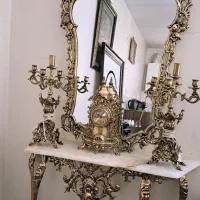 ست آینه و شمعدون