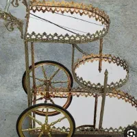 ایینه کنسول برنز و میز بار