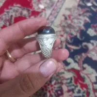 انگشترباباقوری نقره کلفت جون دار