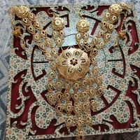 ست گردنبند گوشواره. سینه ریز. طلا روسی