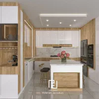 طراحی سه بعدی آشپزخانه ،نما، داخلی