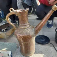 عتیقه آفتابه مسی