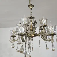 لوستر چشمه نور ۵ شاخه ۱۰ شعله|لوستر و چراغ آویز|اهواز, کیانپارس |دیوار