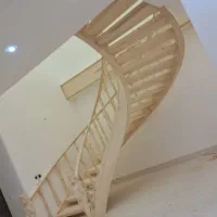 پله چوبی پله پیچ پله گرد پله دوبلکس|خدمات پیشه و مهارت|اصفهان, فجر|دیوار