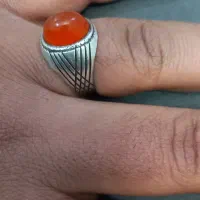 انگشتر عقیق پرتقالی