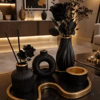 ست گلدون و حاشمعی مینیمال لوکس