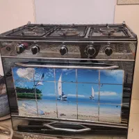 اجاق گاز 5 شعله طرح  فر