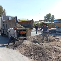 حمل نخاله و تهیه مصالح و کود حیوانی برای باغ