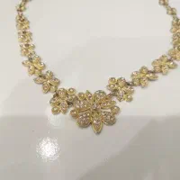 گردنبند طرح طلا رنگ ثابت