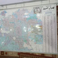 نقشه دیواری تهران لمینت|تابلو، نقاشی، عکس|تهران, مخصوص|دیوار