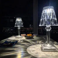 چراغ خواب لمسی شارژی آباژور شارژی کنترل دار