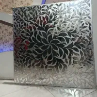 تابلو ایینه کاری کار دست|ساعت دیواری و تزئینی|آبادان, |دیوار