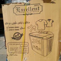 لباسشویی دو قلو ۹ کیلو گرمی اکسلنت نو|ماشین لباسشویی و خشککن لباس|قم, شهرک امام حسن|دیوار