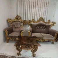 مبل استیل کلاسیک ۹نفره|مبلمان خانگی و میز عسلی|باقرشهر, |دیوار