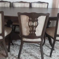 میز ناهار خوری ۸ نفره چوب راش