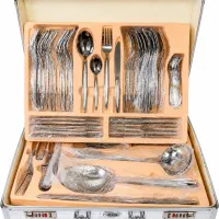 سرویس قاشق چنگال 24 نفره 128 پارچه ORLEN