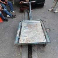 گاری ۴چرخ کف فلزی