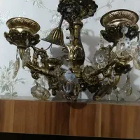 دوعددلوستربرنز۴شاخه|لوستر و چراغ آویز|تبریز, |دیوار