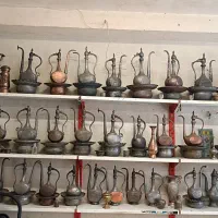 آفتابه لگن مسی قدیمی