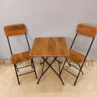 میز و صندلی  تاشو غذا خوری  نو و آکبند(بالکن،کافه)