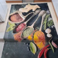 فرش آشپز خانه طرح ادویه با پادری