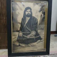 قاب عکس قدیمی کار دست با قلم