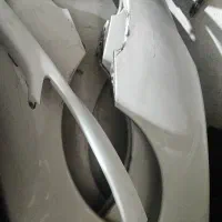 گلگیرهای جلو.کاپوت و درب ۲۰۶رنگ شده سفید