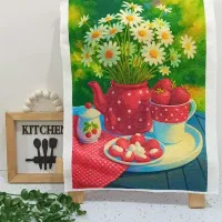 سرویس آشپزخانه دست دوز های رز|سفره، حوله، دستمال آشپزخانه|یزد, |دیوار